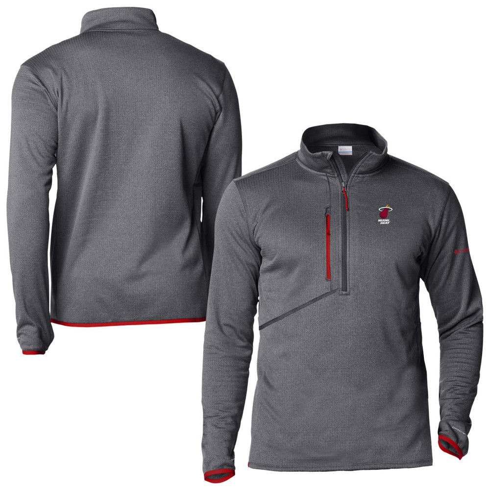 Miami Heat Park View Fleece Half-Zip Top Red - Columbia