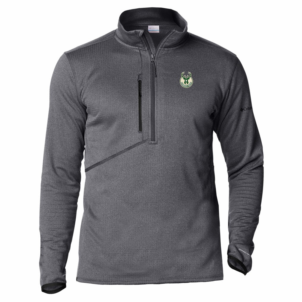 Milwaukee Bucks Park View Fleece Half-Zip Top Black - Columbia
