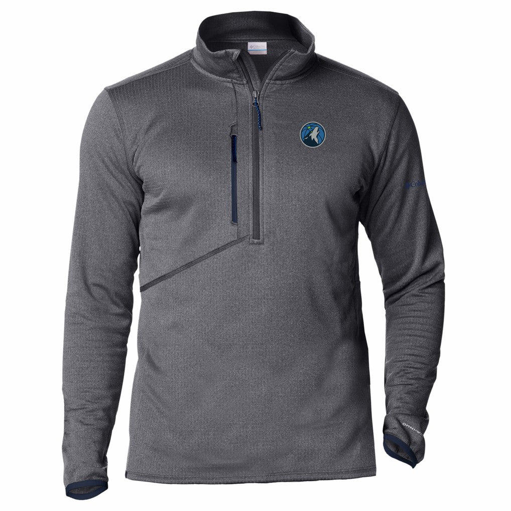 Minnesota Timberwolves Park View Fleece Half-Zip Top Navy - Columbia