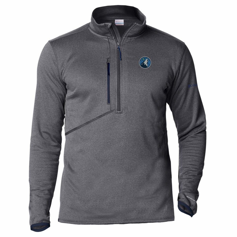 Minnesota Timberwolves Park View Fleece Half-Zip Top Navy - Columbia