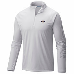 New Orleans Pelicans PFG Terminal Tackle Quarter-Zip Top White - Columbia