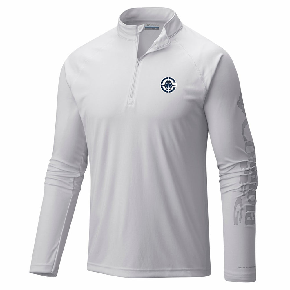 LA Clippers PFG Terminal Tackle Quarter-Zip Top White - Columbia