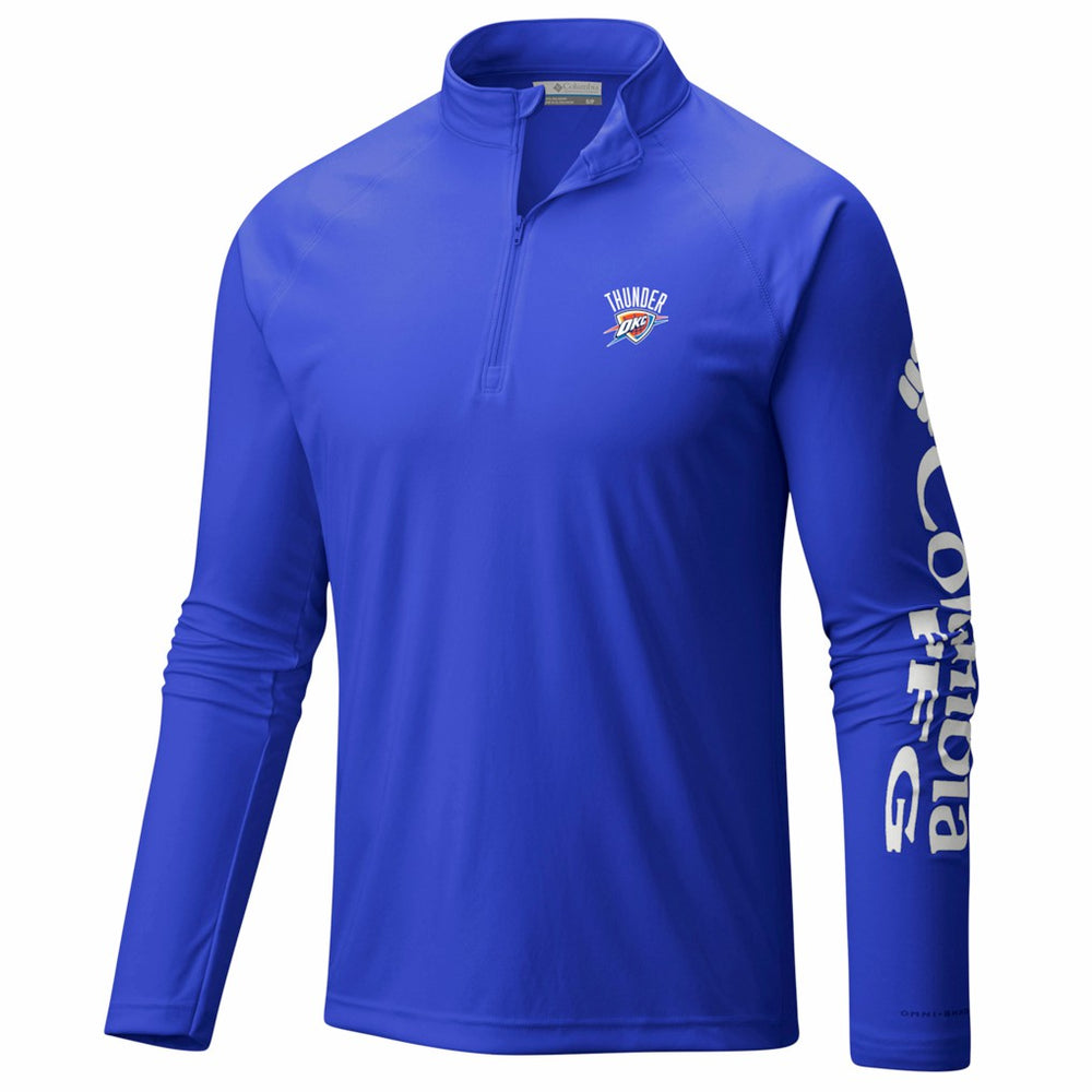 Oklahoma City Thunder PFG Terminal Tackle Quarter-Zip Top Blue - Columbia