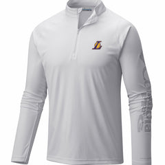Los Angeles Lakers PFG Terminal Tackle Quarter-Zip Top White - Columbia