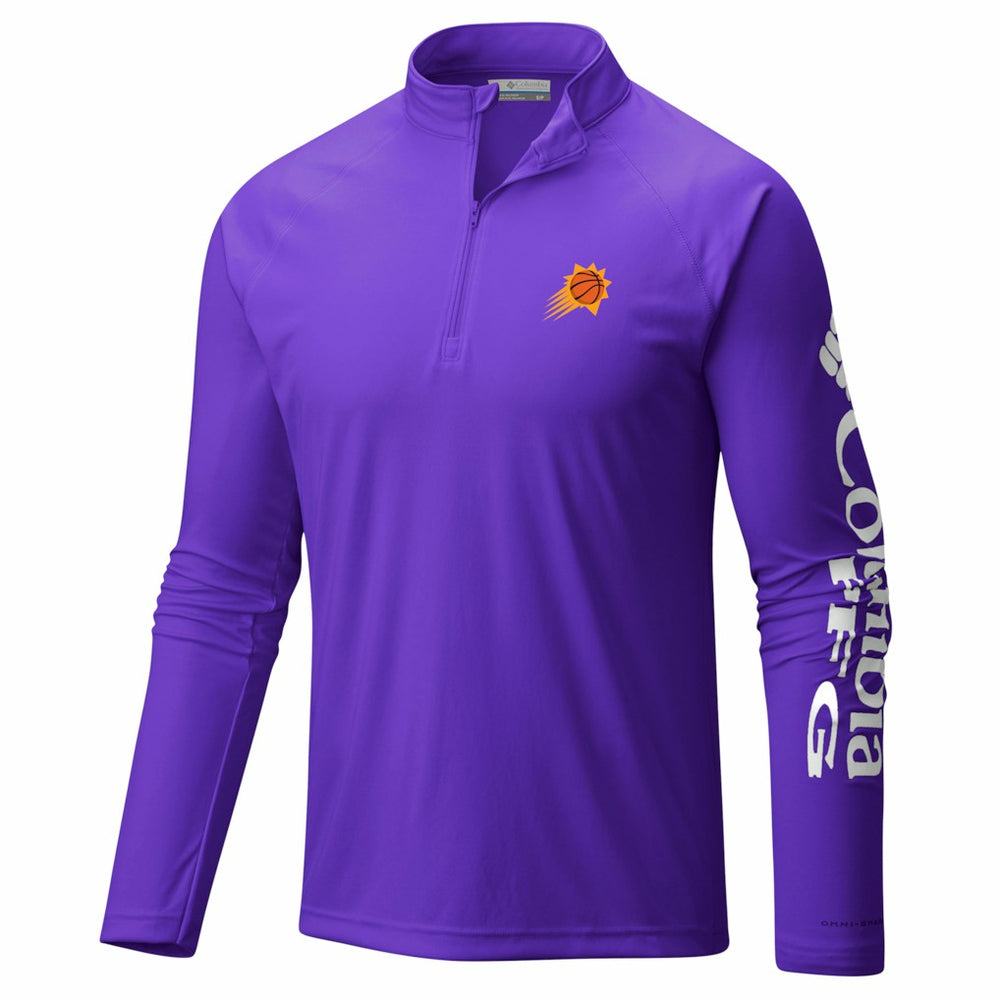 Phoenix Suns PFG Terminal Tackle Quarter-Zip Top Purple - Columbia