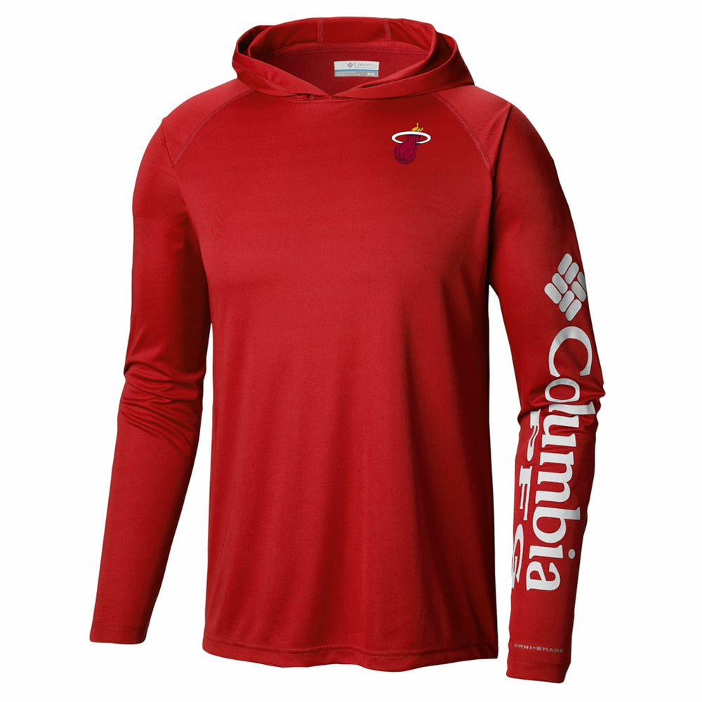 Miami Heat PFG Super Terminal Tackle Hoodie Red - Columbia