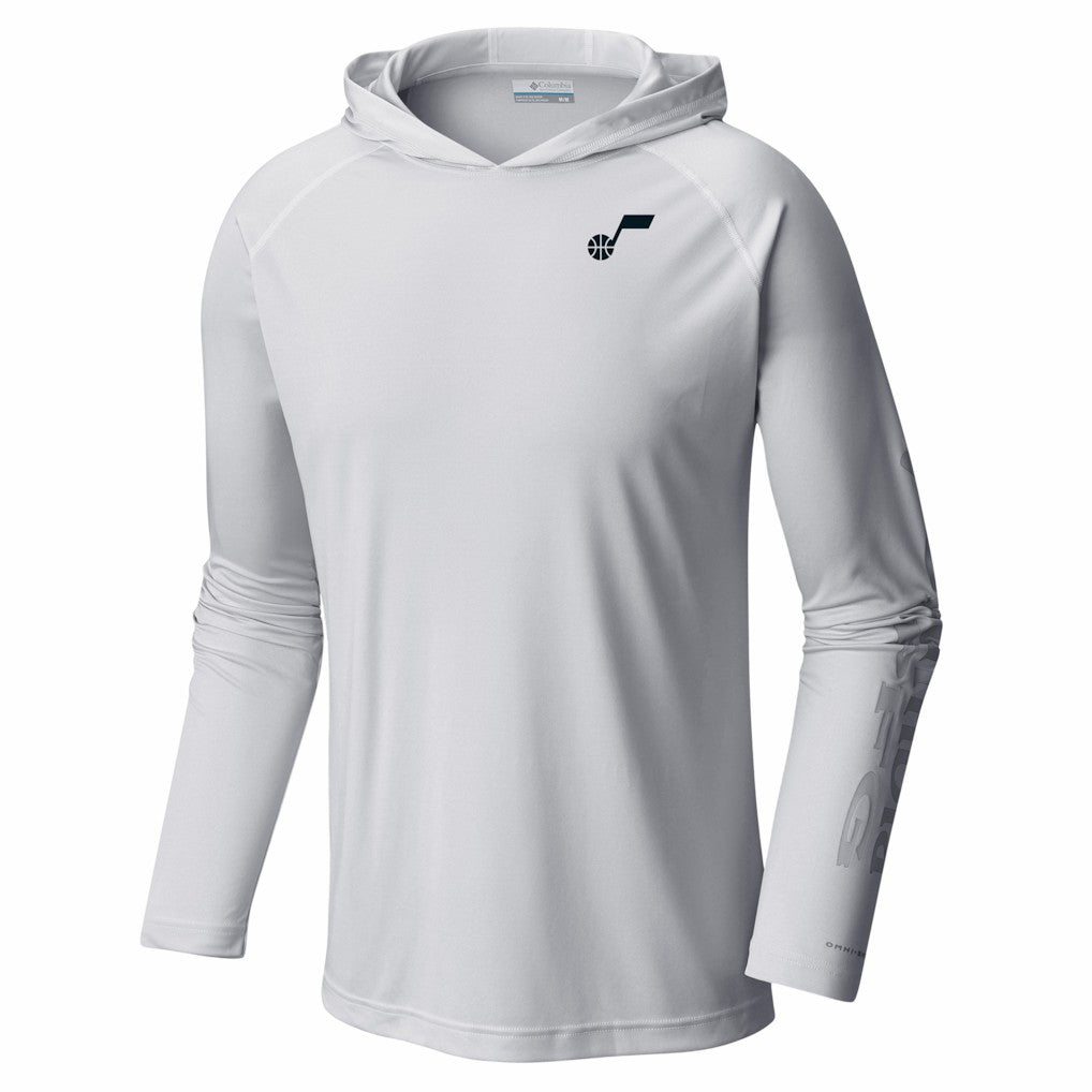 Utah Jazz PFG Super Terminal Tackle Hoodie White - Columbia