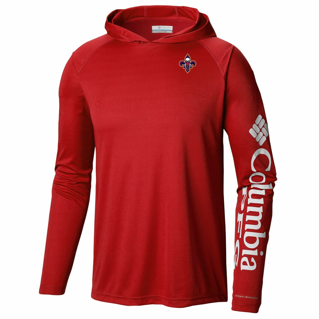 New Orleans Pelicans PFG Super Terminal Tackle Hoodie Red - Columbia