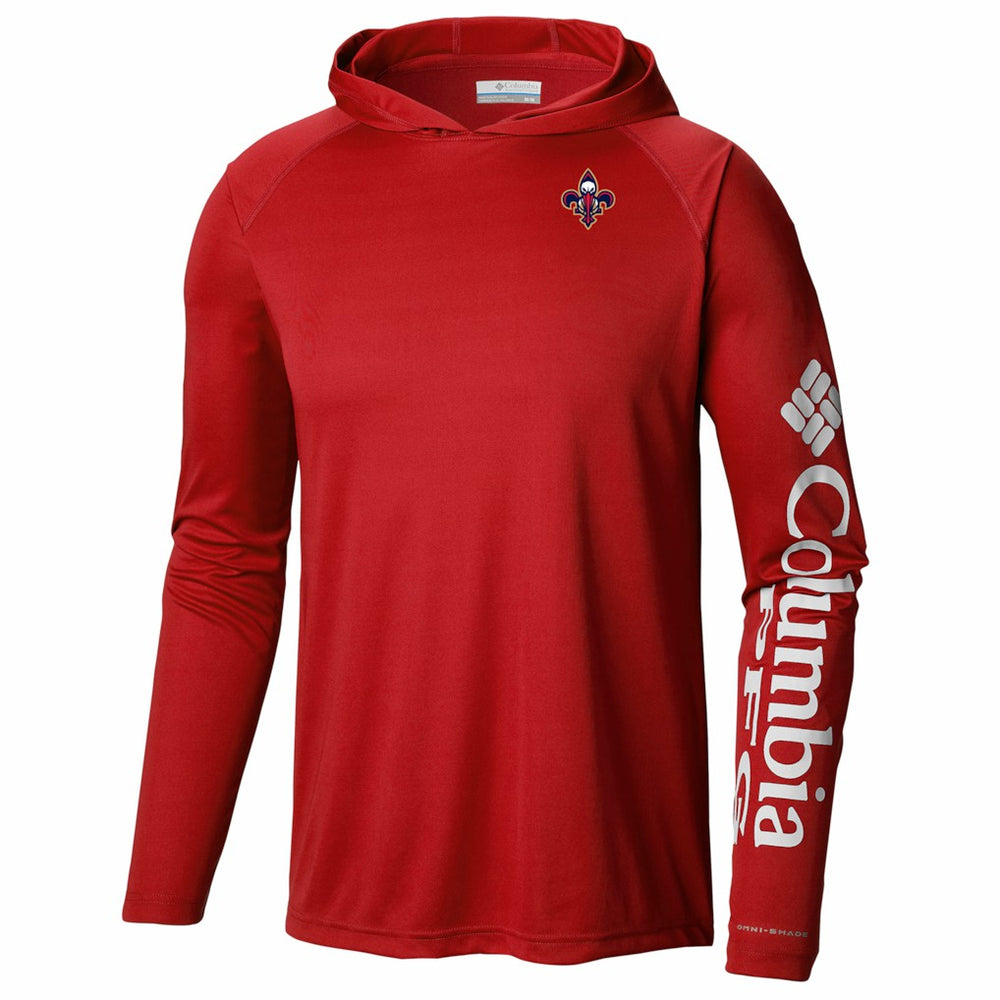 New Orleans Pelicans PFG Super Terminal Tackle Hoodie Red - Columbia