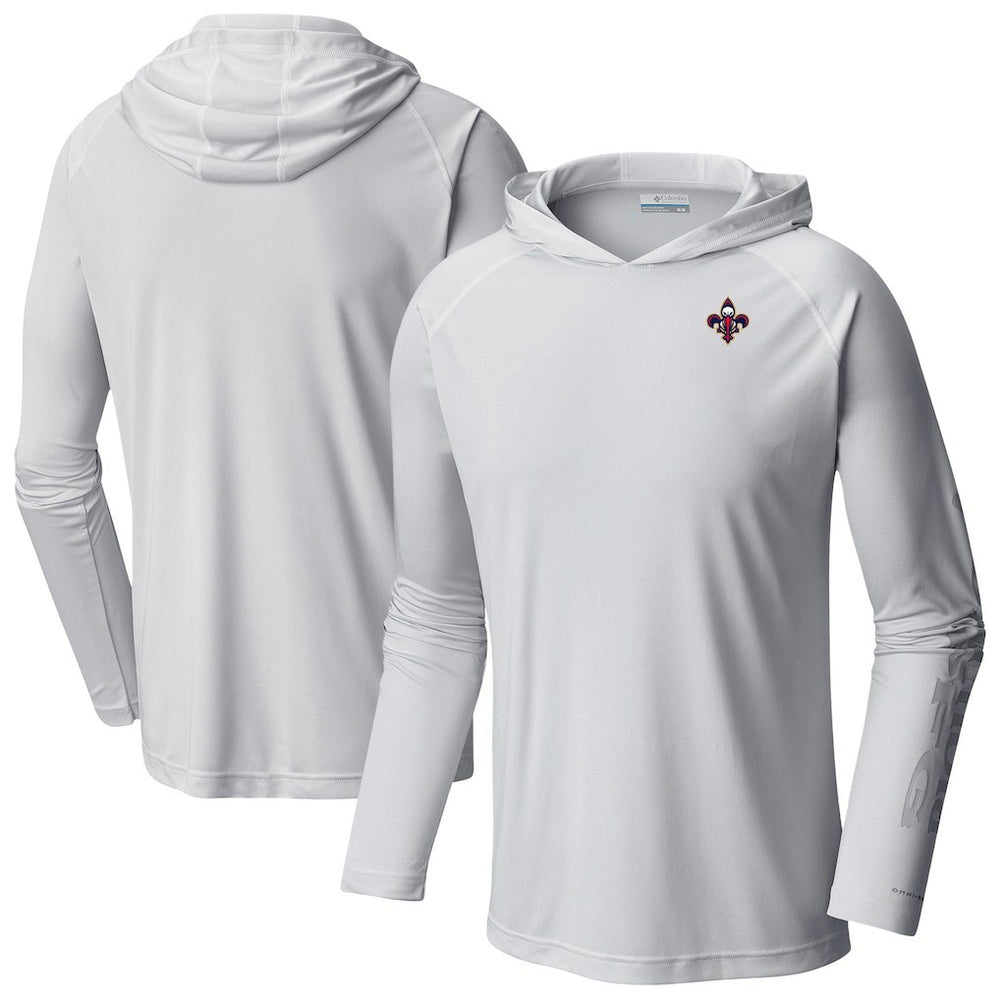 New Orleans Pelicans PFG Super Terminal Tackle Hoodie White - Columbia