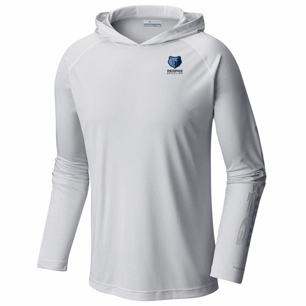 Memphis Grizzlies PFG Super Terminal Tackle Hoodie White - Columbia