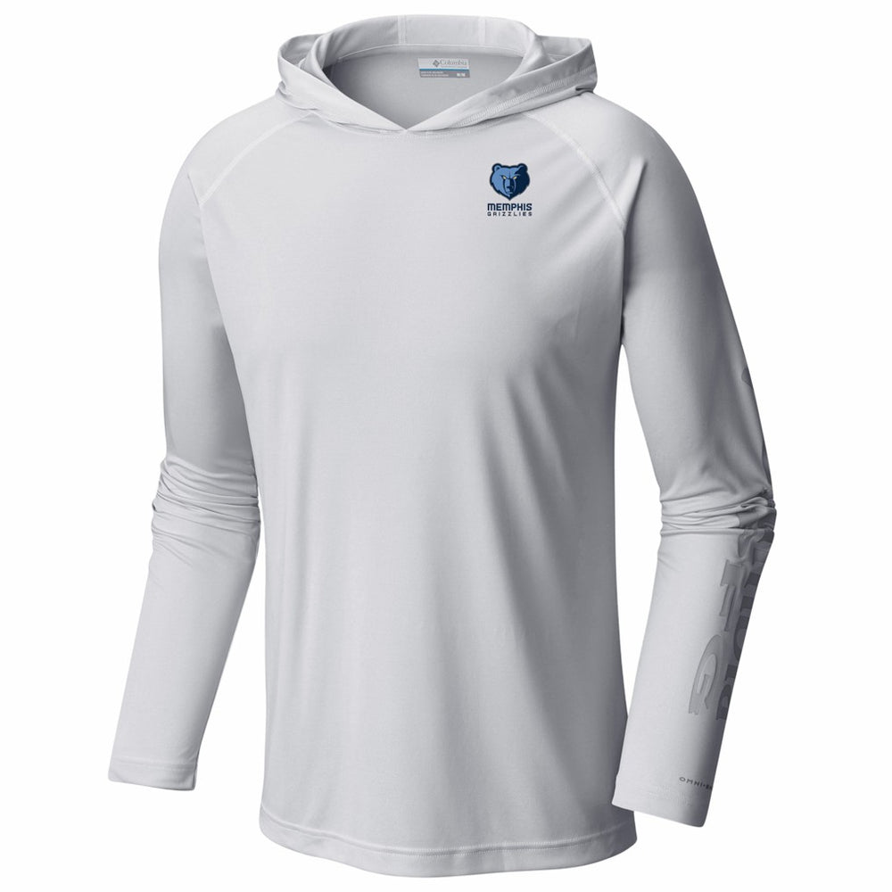 Memphis Grizzlies PFG Super Terminal Tackle Hoodie White - Columbia