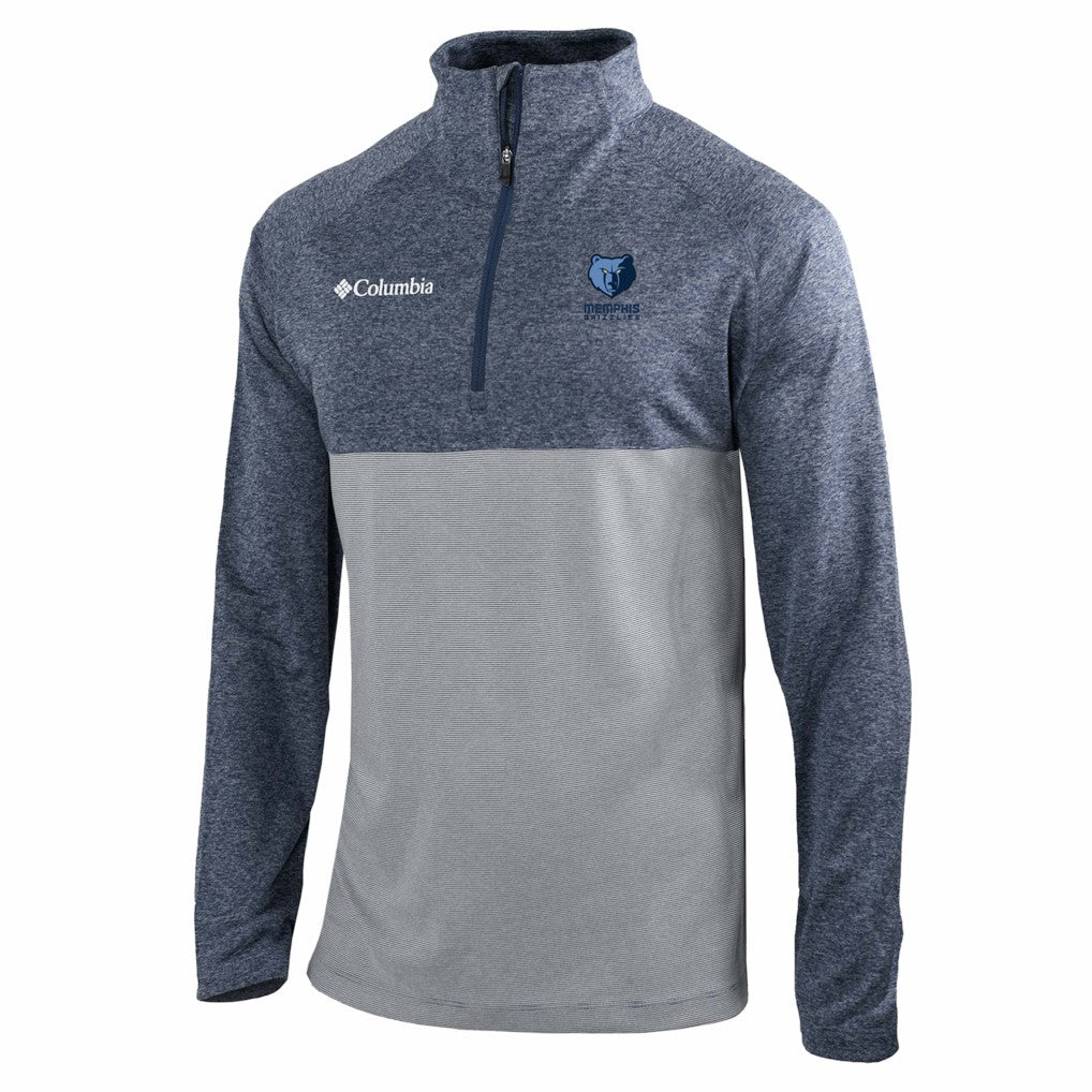 Memphis Grizzlies Omni-Wick Rockin' It Quarter-Zip Top Navy - Columbia
