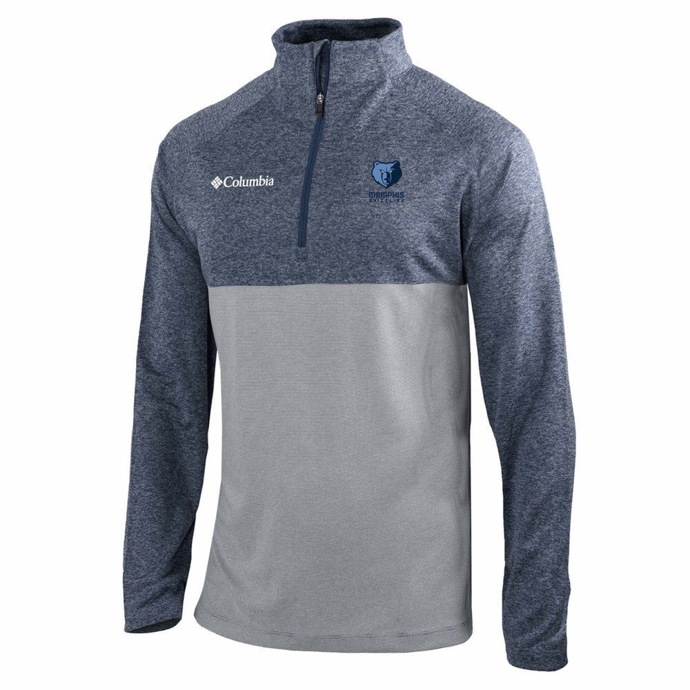Memphis Grizzlies Omni-Wick Rockin' It Quarter-Zip Top Navy - Columbia