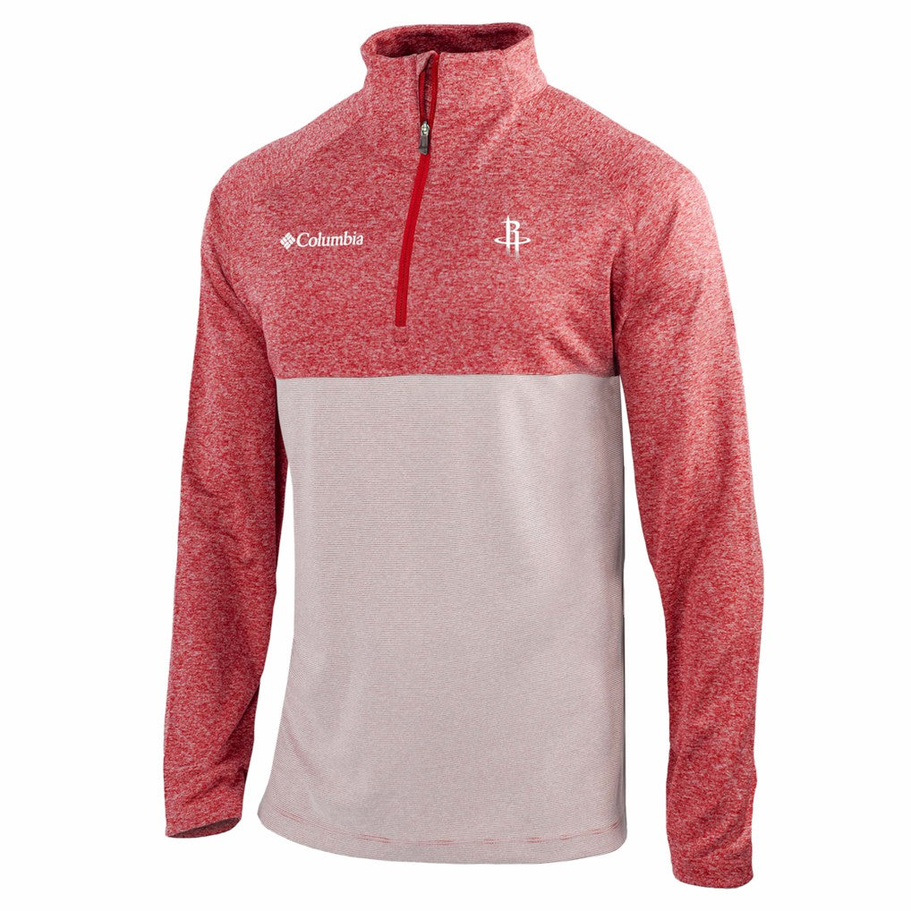 Houston Rockets Omni-Wick Rockin' It Quarter-Zip Top Red - Columbia