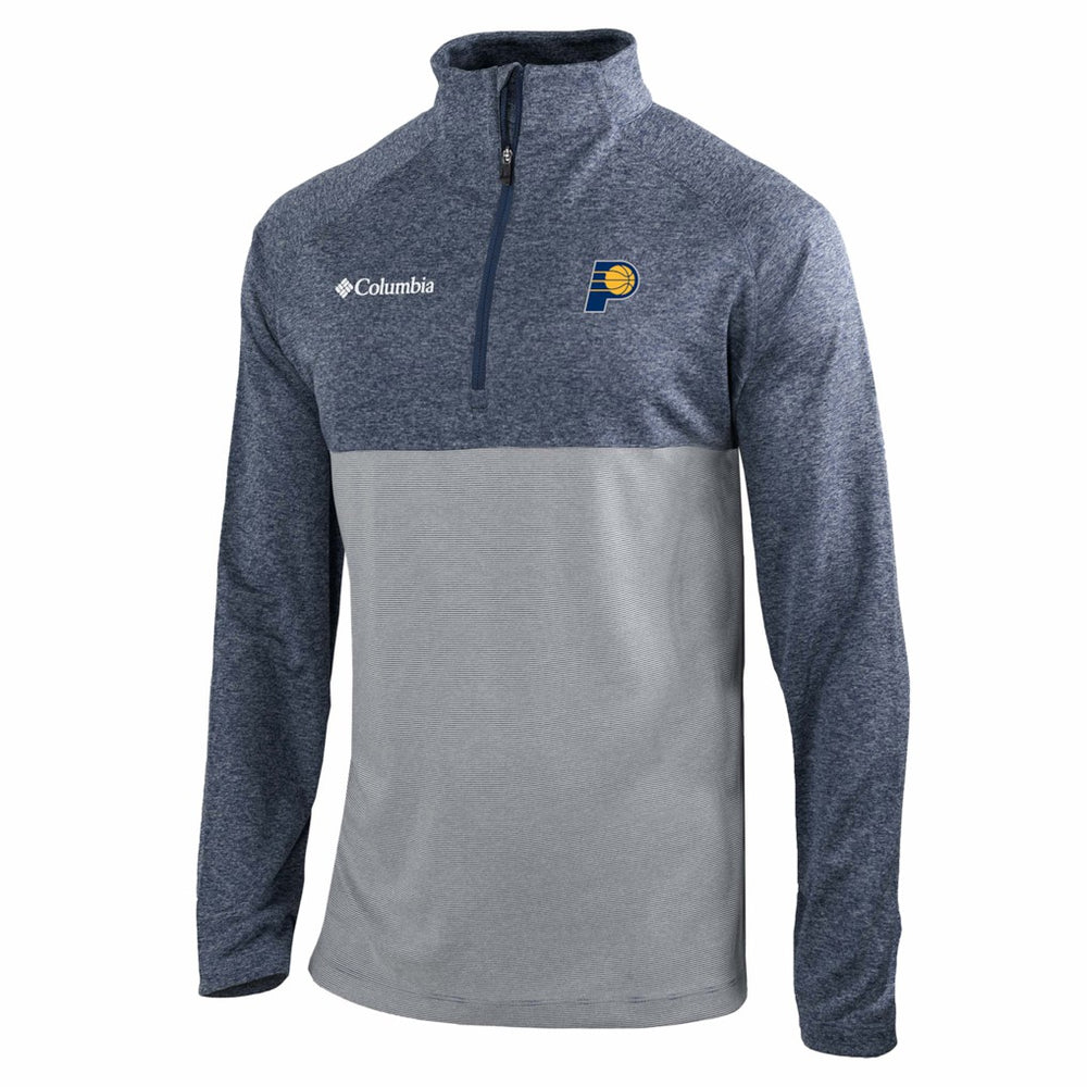 Indiana Pacers Omni-Wick Rockin' It Quarter-Zip Top Navy - Columbia