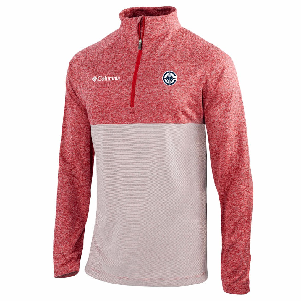 LA Clippers Omni-Wick Rockin' It Quarter-Zip Top Red - Columbia outlet