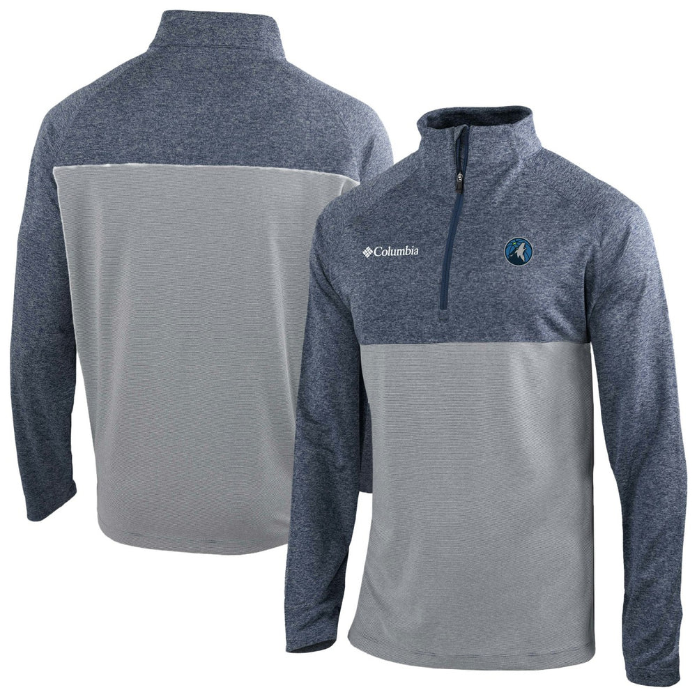 Minnesota Timberwolves Omni-Wick Rockin' It Quarter-Zip Top Navy - Columbia