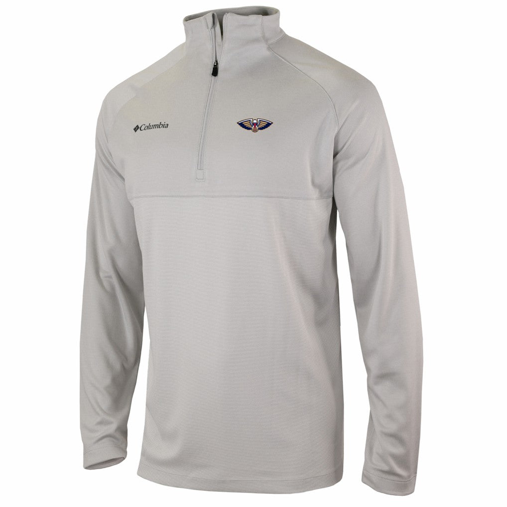 New Orleans Pelicans Omni-Wick Rockin' It Quarter-Zip Top Navy - Columbia