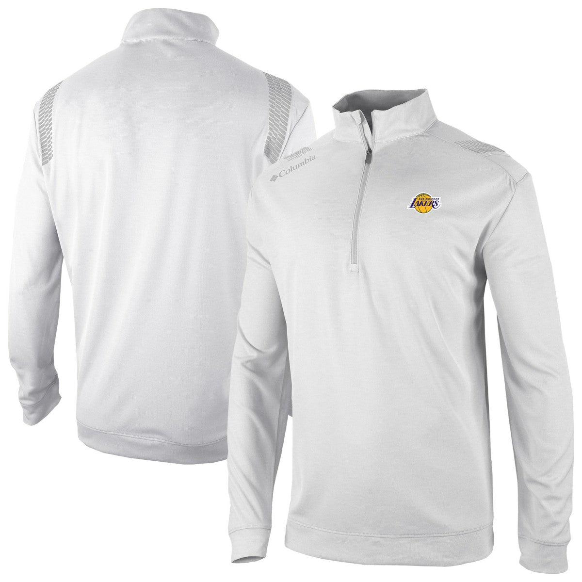 Los Angeles Lakers Oakland Downs Omni-Wick Quarter-Zip Top White - Columbia outlet