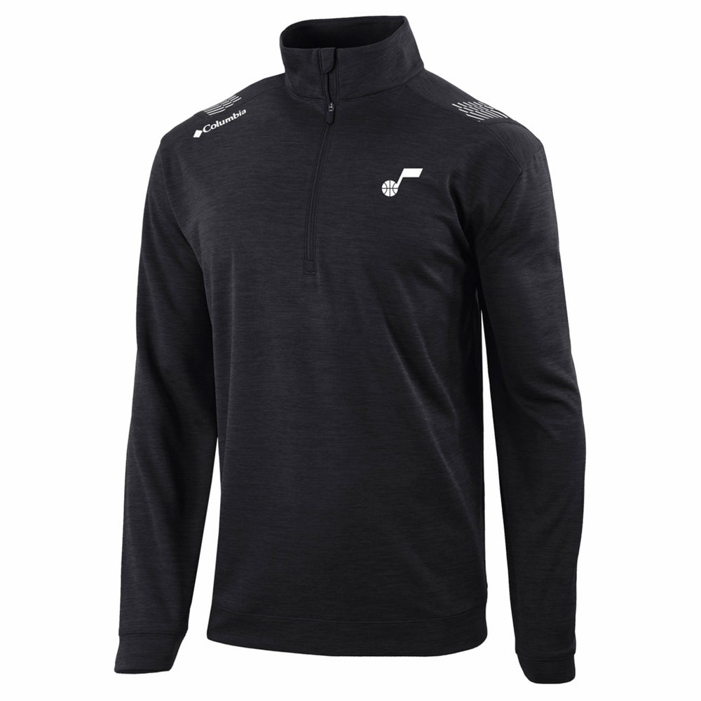 Utah Jazz Oakland Downs Omni-Wick Quarter-Zip Top Black - Columbia