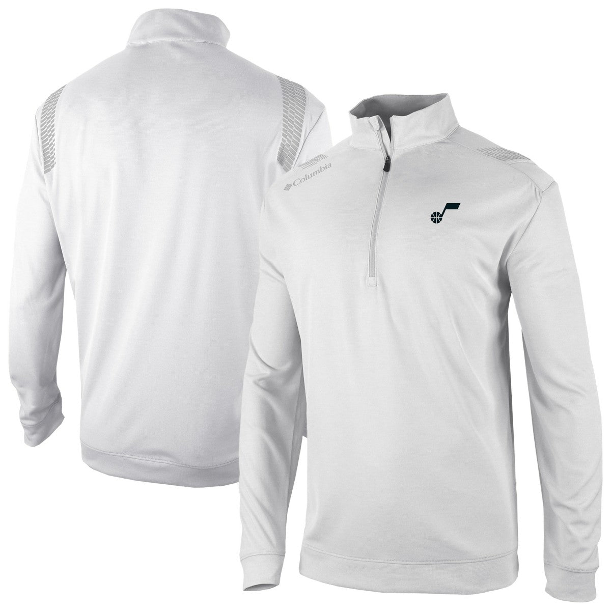 Utah Jazz Oakland Downs Omni-Wick Quarter-Zip Top White - Columbia