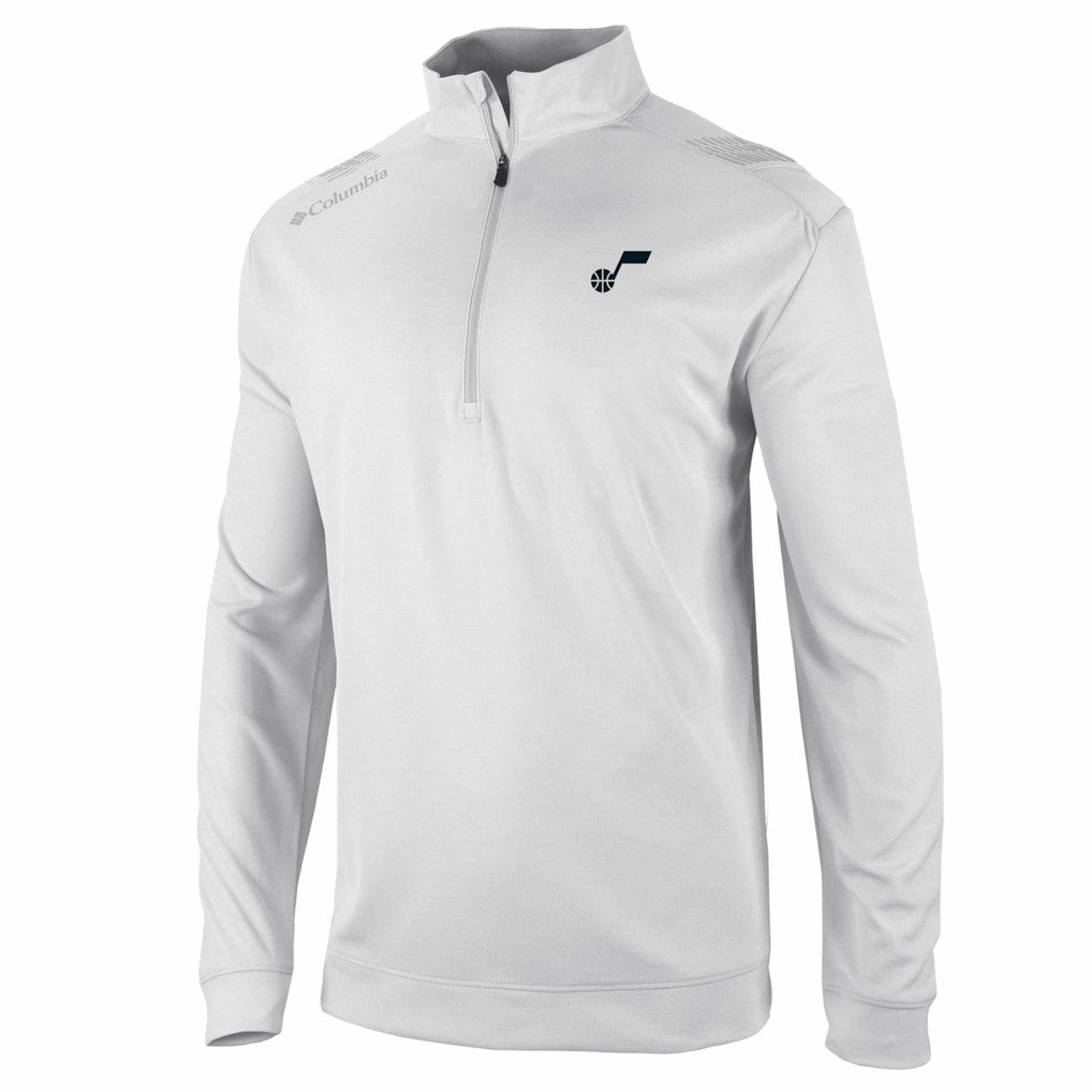 Utah Jazz Oakland Downs Omni-Wick Quarter-Zip Top White - Columbia
