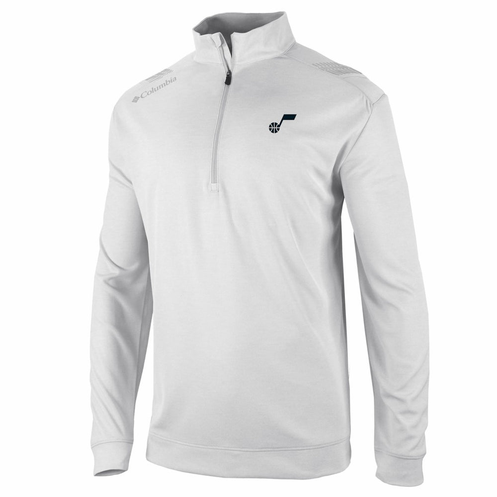 Utah Jazz Oakland Downs Omni-Wick Quarter-Zip Top White - Columbia