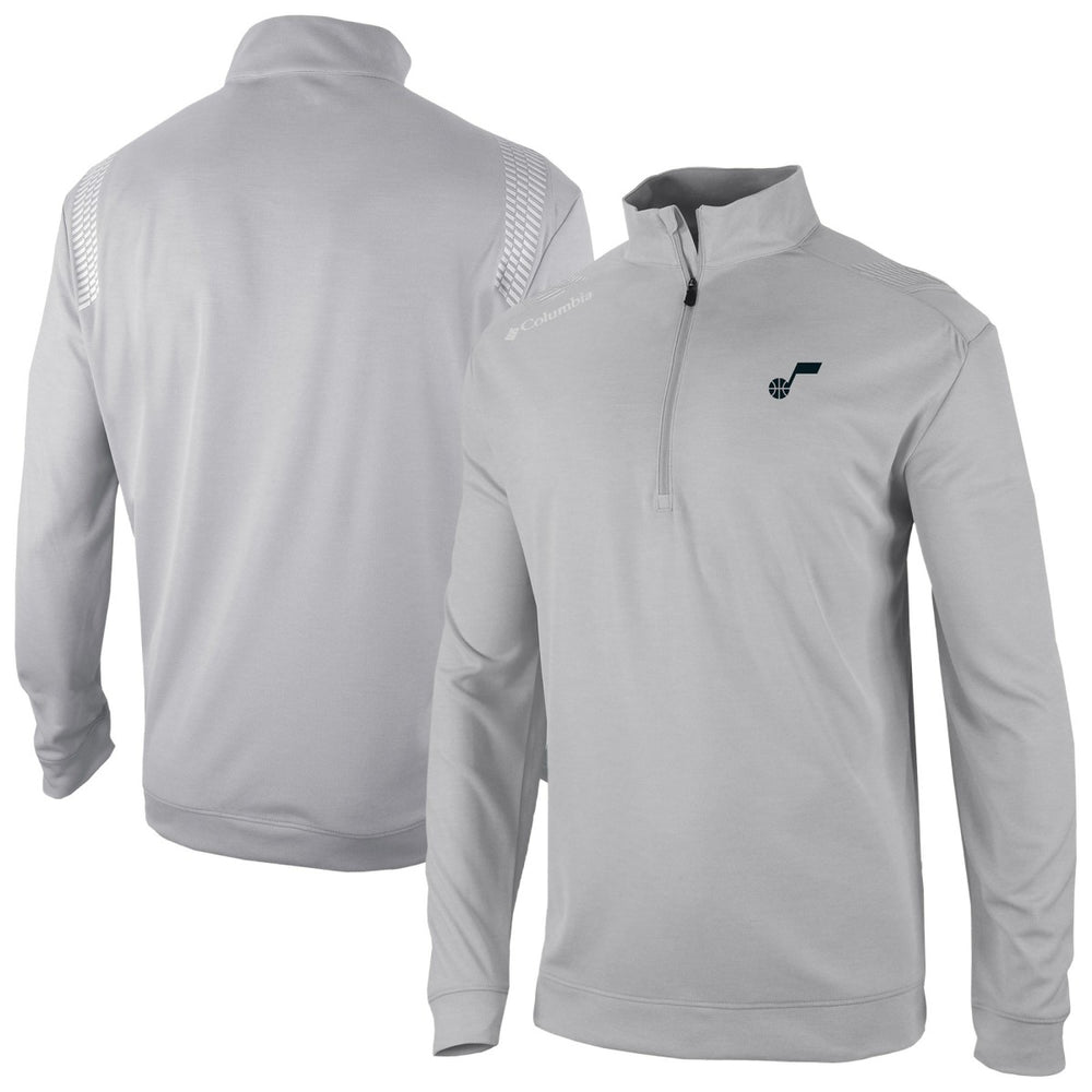 Utah Jazz Oakland Downs Omni-Wick Quarter-Zip Top Gray - Columbia