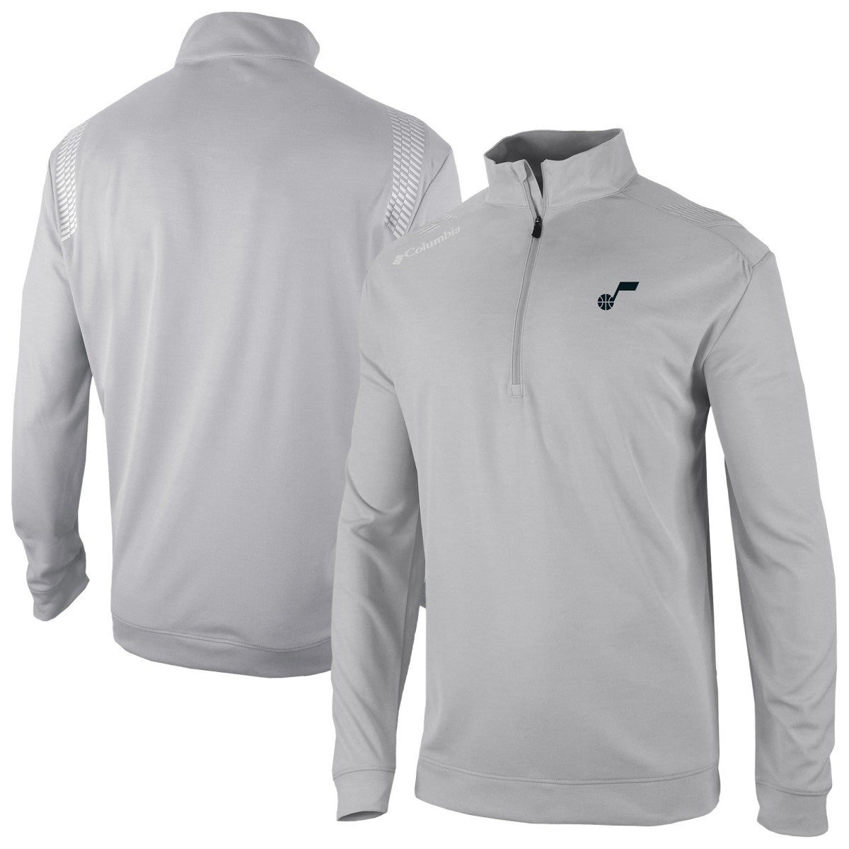 Utah Jazz Oakland Downs Omni-Wick Quarter-Zip Top Gray - Columbia