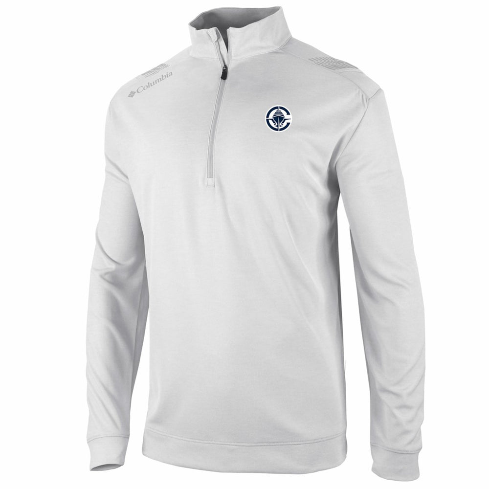 LA Clippers Oakland Downs Omni-Wick Quarter-Zip Top White - Columbia