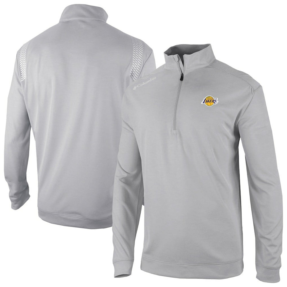 Los Angeles Lakers Oakland Downs Omni-Wick Quarter-Zip Top Gray - Columbia outlet