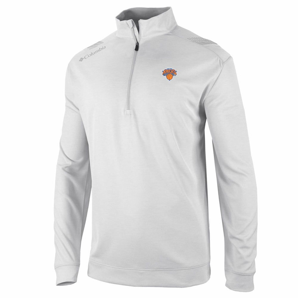 New York Knicks Oakland Downs Omni-Wick Quarter-Zip Top White - Columbia