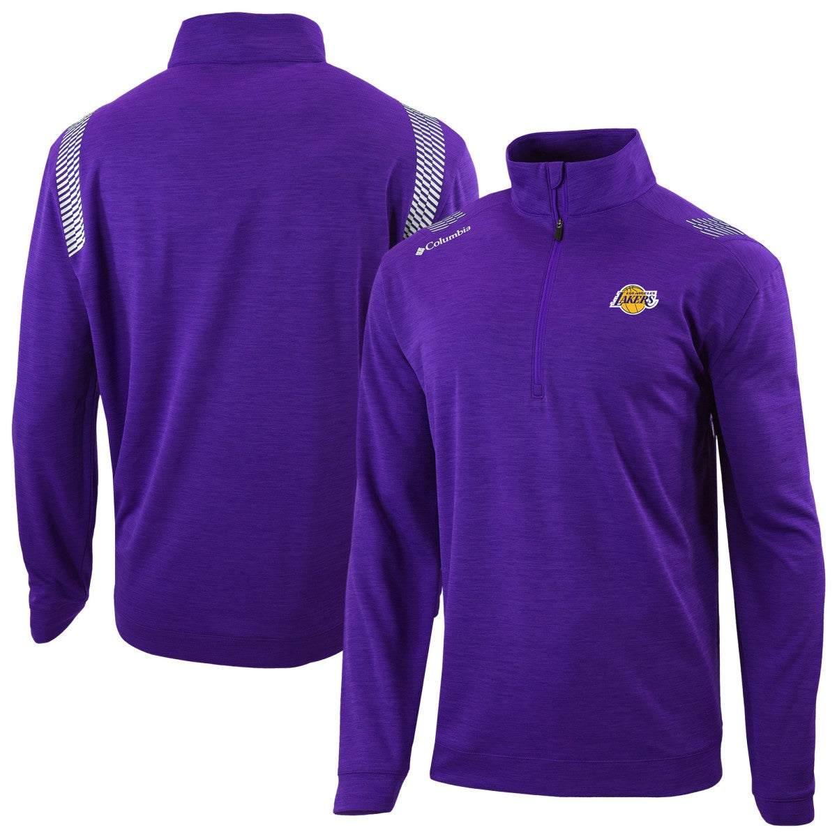 Los Angeles Lakers Oakland Downs Omni-Wick Quarter-Zip Top Purple - Columbia outlet