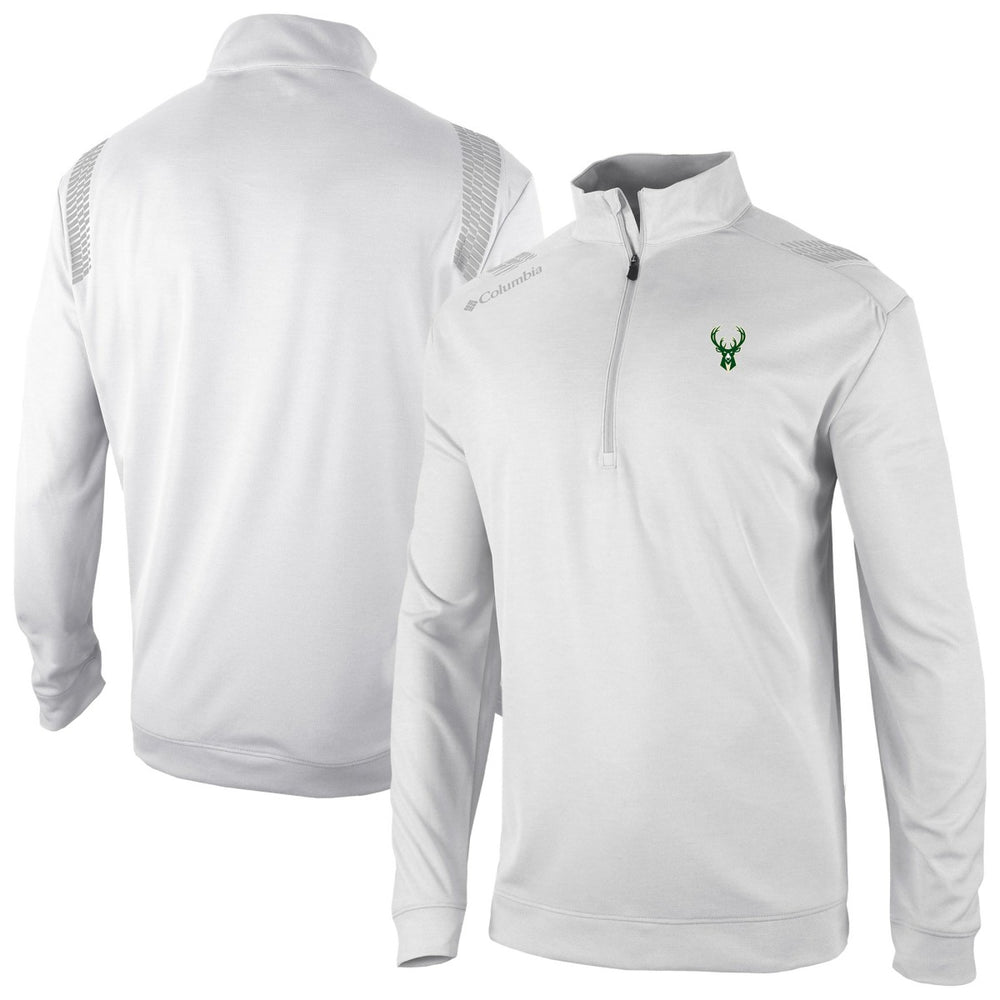 Milwaukee Bucks Oakland Downs Omni-Wick Quarter-Zip Top White - Columbia