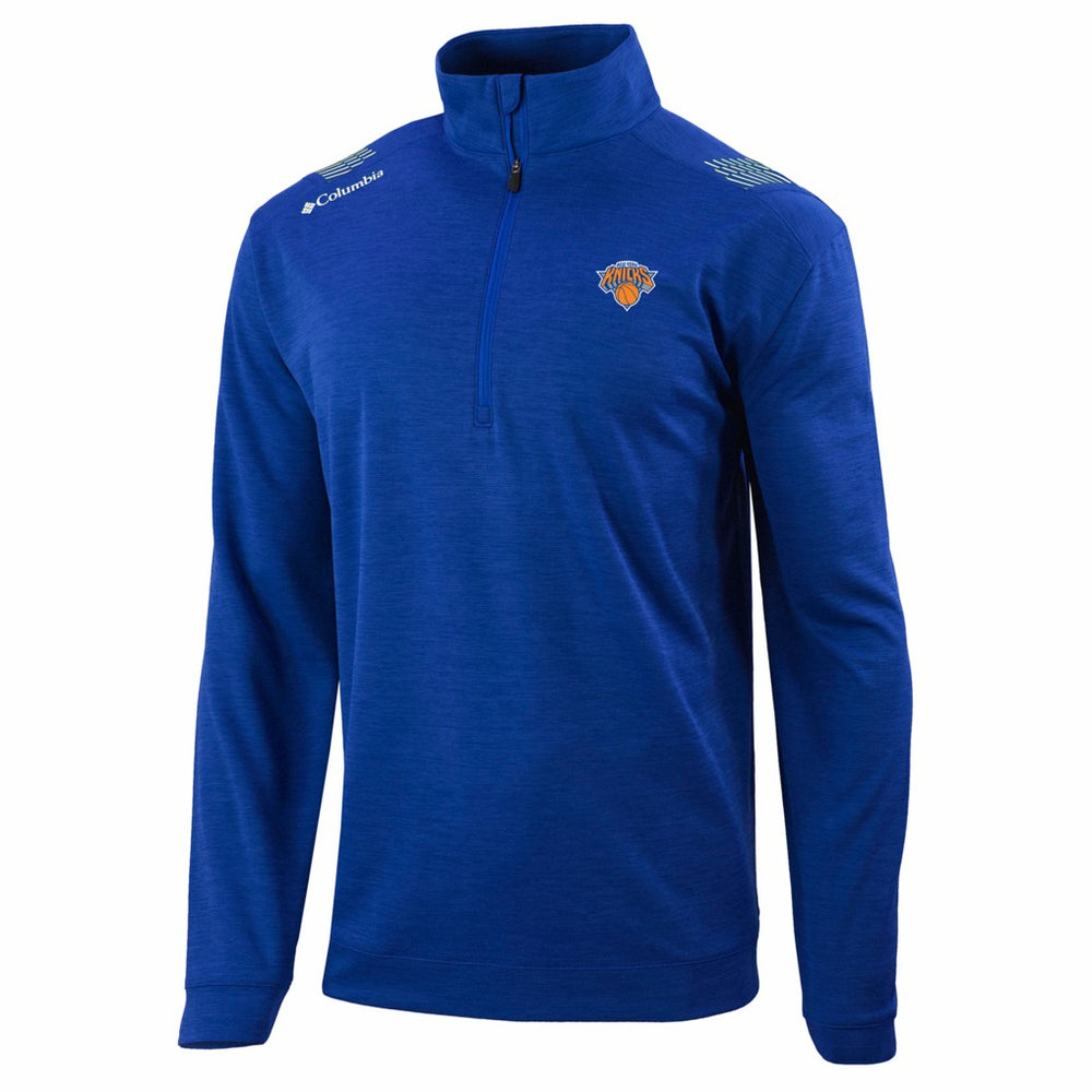 New York Knicks Oakland Downs Omni-Wick Quarter-Zip Top Blue - Columbia