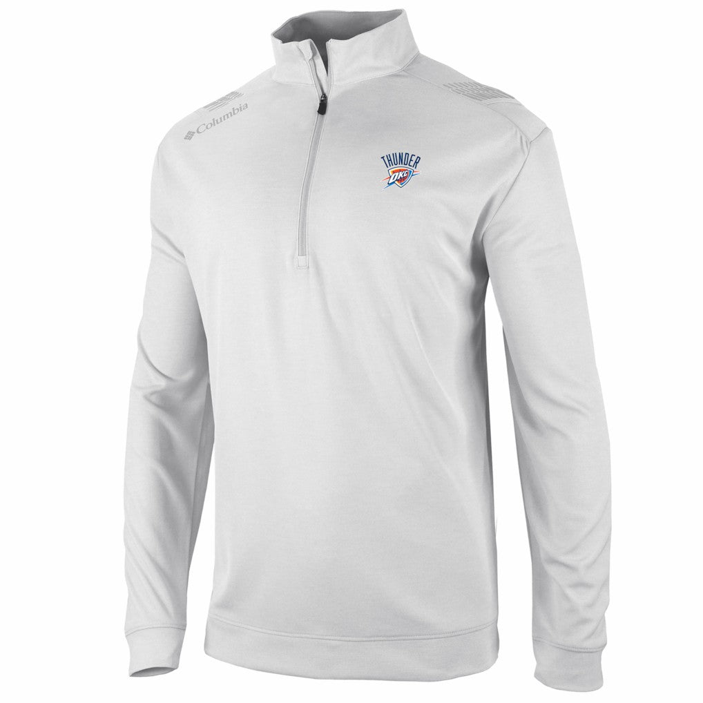 Oklahoma City Thunder Oakland Downs Omni-Wick Quarter-Zip Top White - Columbia