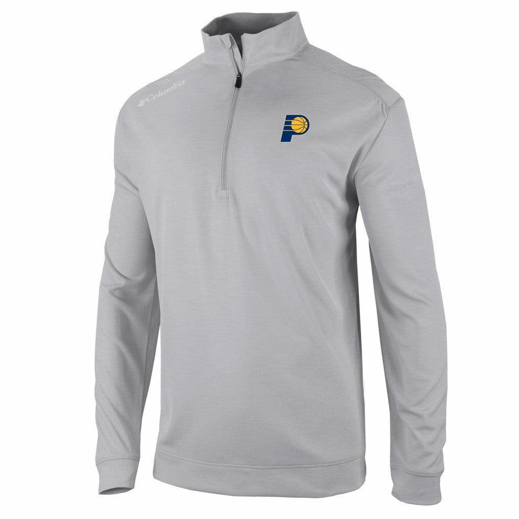 Indiana Pacers Oakland Downs Omni-Wick Quarter-Zip Top Gray - Columbia