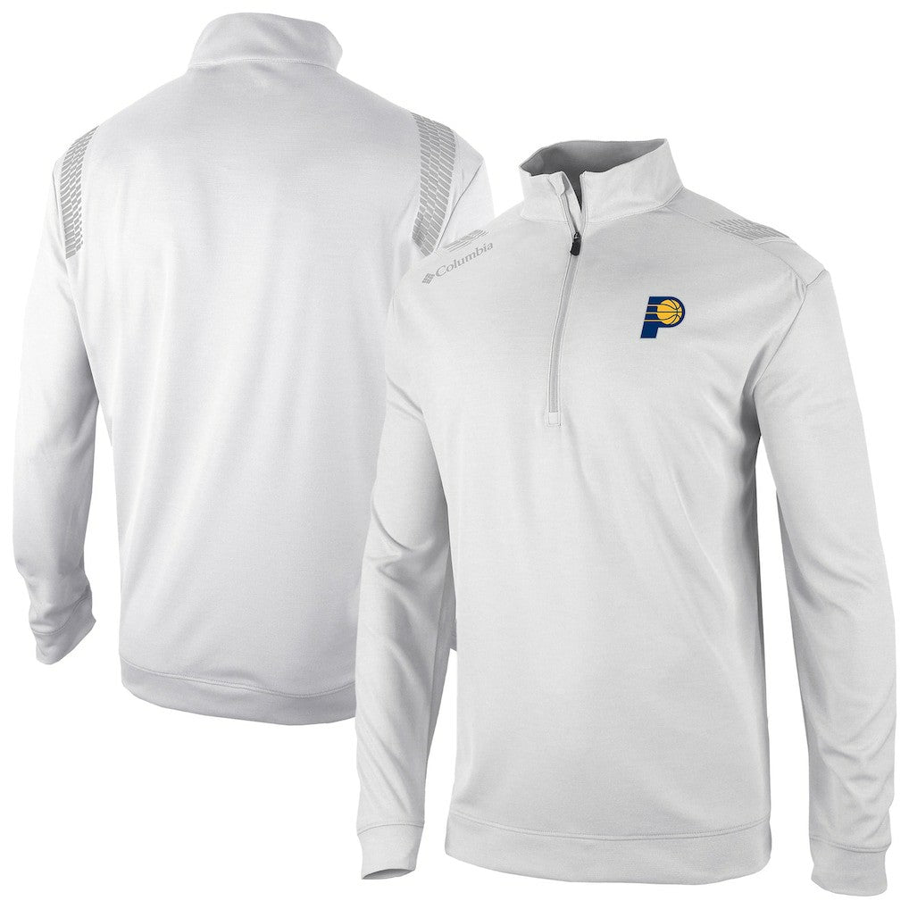 Indiana Pacers Oakland Downs Omni-Wick Quarter-Zip Top White - Columbia