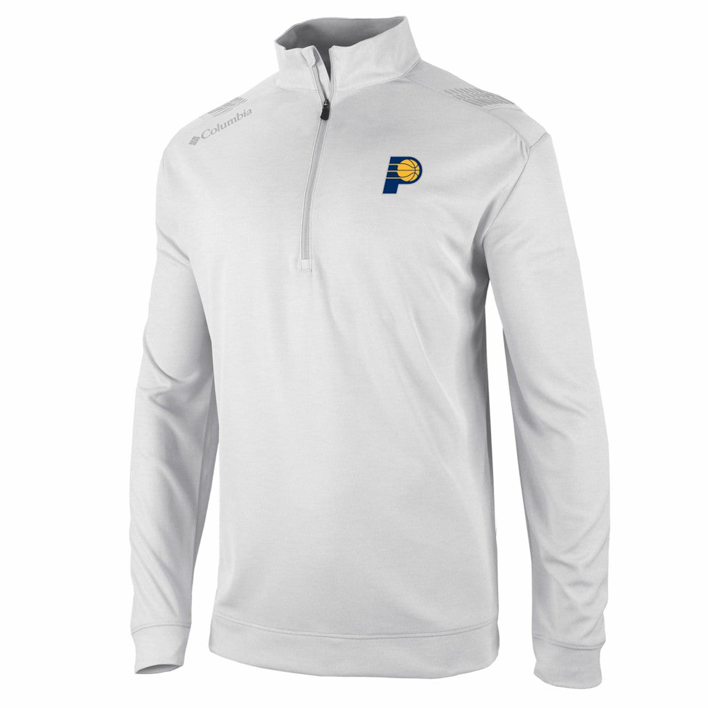 Indiana Pacers Oakland Downs Omni-Wick Quarter-Zip Top White - Columbia