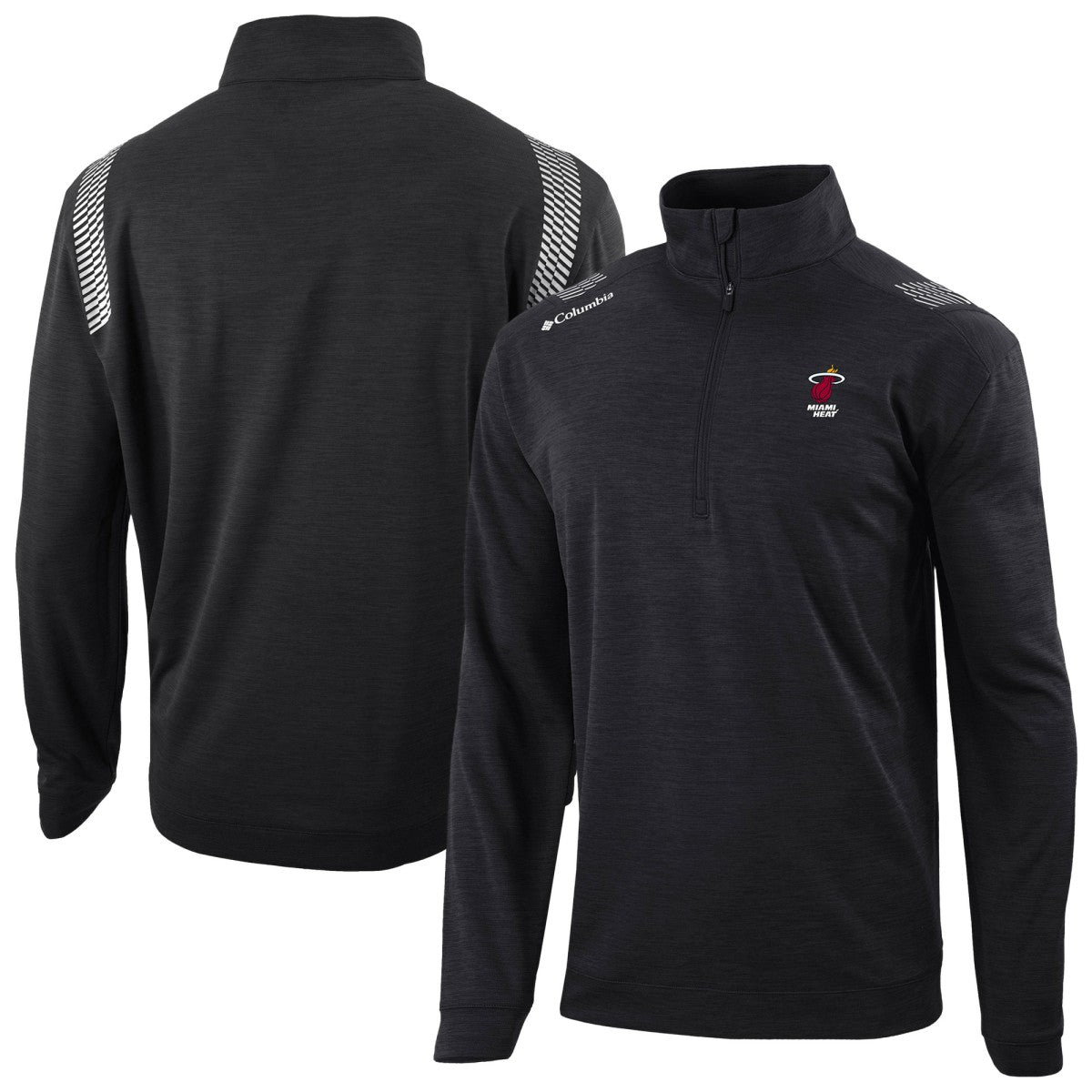Miami Heat Oakland Downs Omni-Wick Quarter-Zip Top Black - Columbia