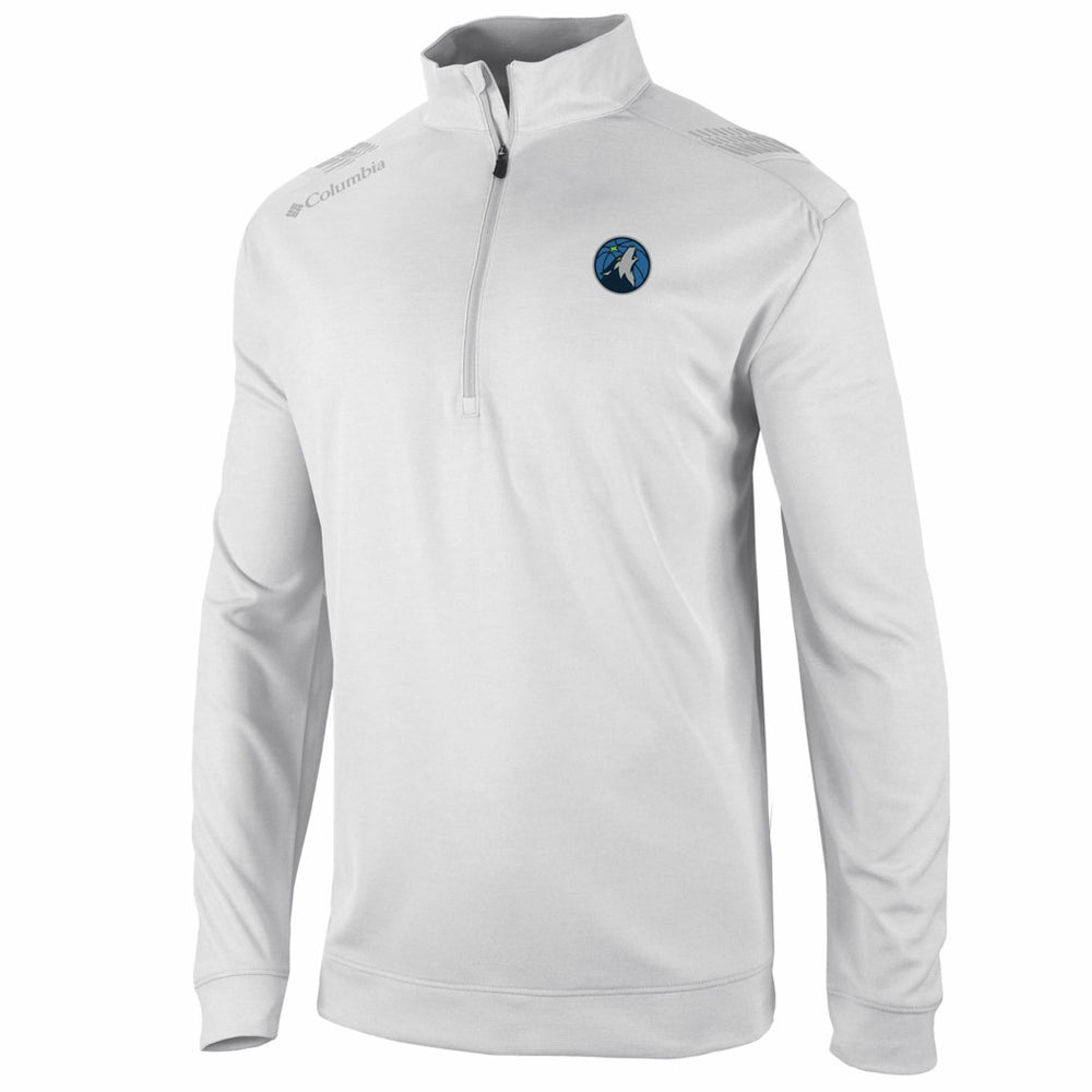 Minnesota Timberwolves Oakland Downs Omni-Wick Quarter-Zip Top White - Columbia