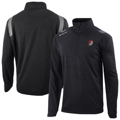 Portland Trail Blazers Oakland Downs Omni-Wick Quarter-Zip Top Black - Columbia