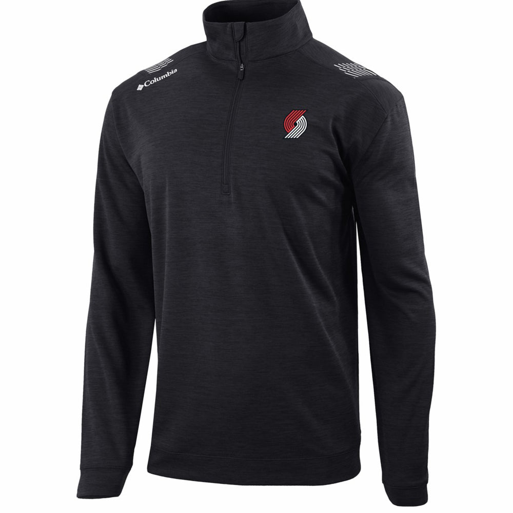 Portland Trail Blazers Oakland Downs Omni-Wick Quarter-Zip Top Black - Columbia