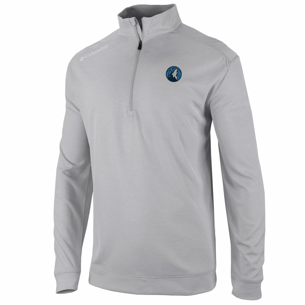 Minnesota Timberwolves Oakland Downs Omni-Wick Quarter-Zip Top Gray - Columbia