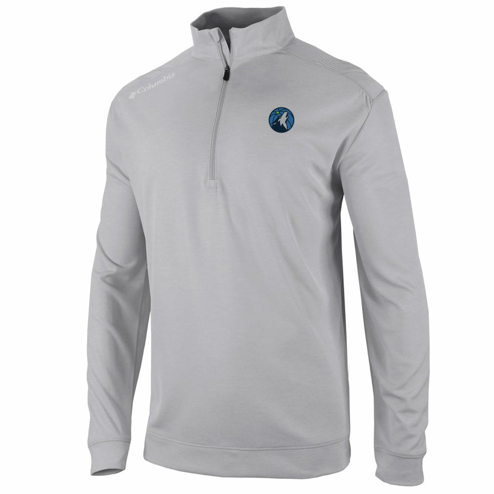 Minnesota Timberwolves Oakland Downs Omni-Wick Quarter-Zip Top Gray - Columbia