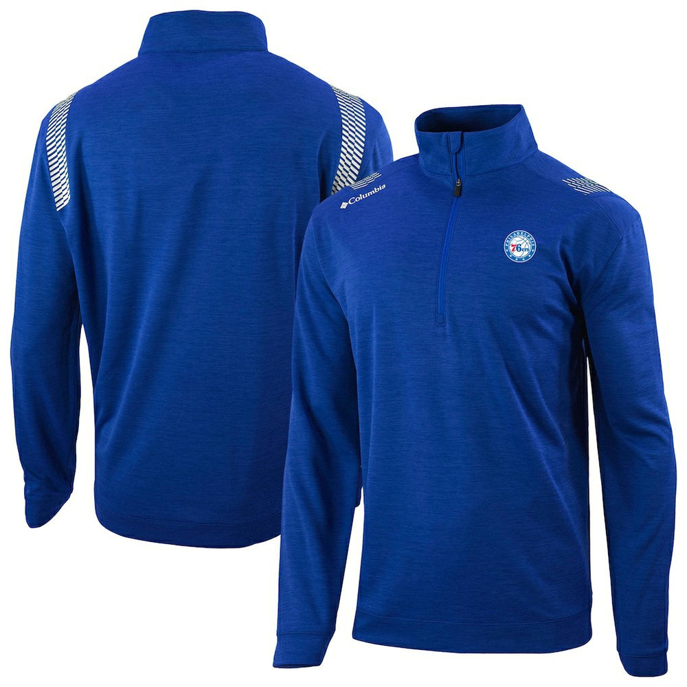 Philadelphia 76ers Oakland Downs Omni-Wick Quarter-Zip Top Blue - Columbia