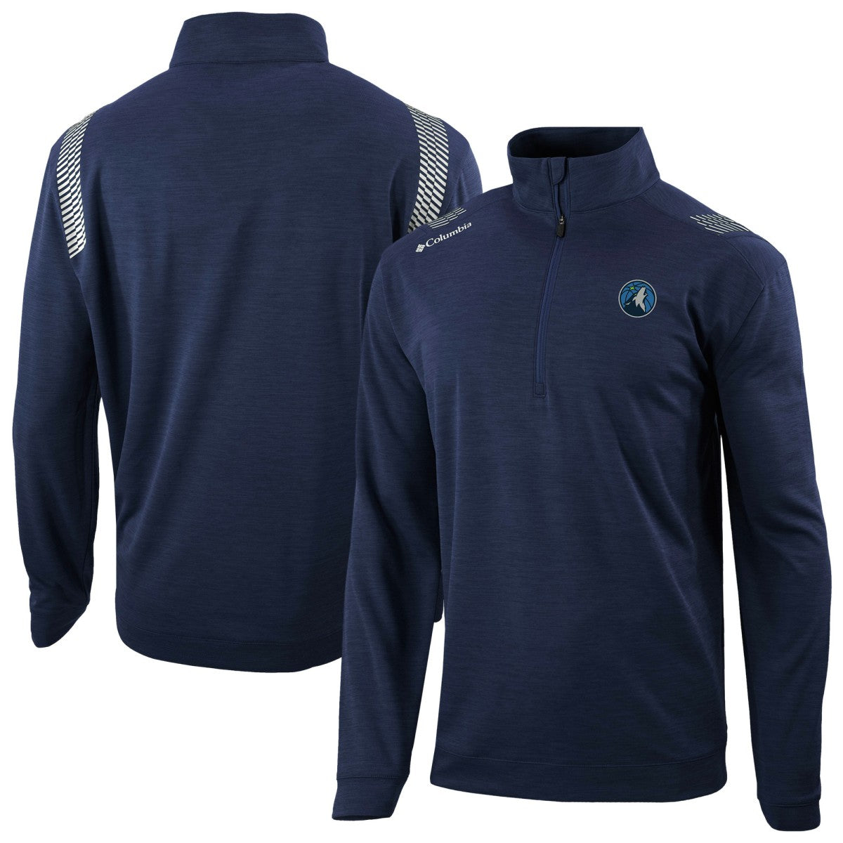 Minnesota Timberwolves Oakland Downs Omni-Wick Quarter-Zip Top Navy - Columbia