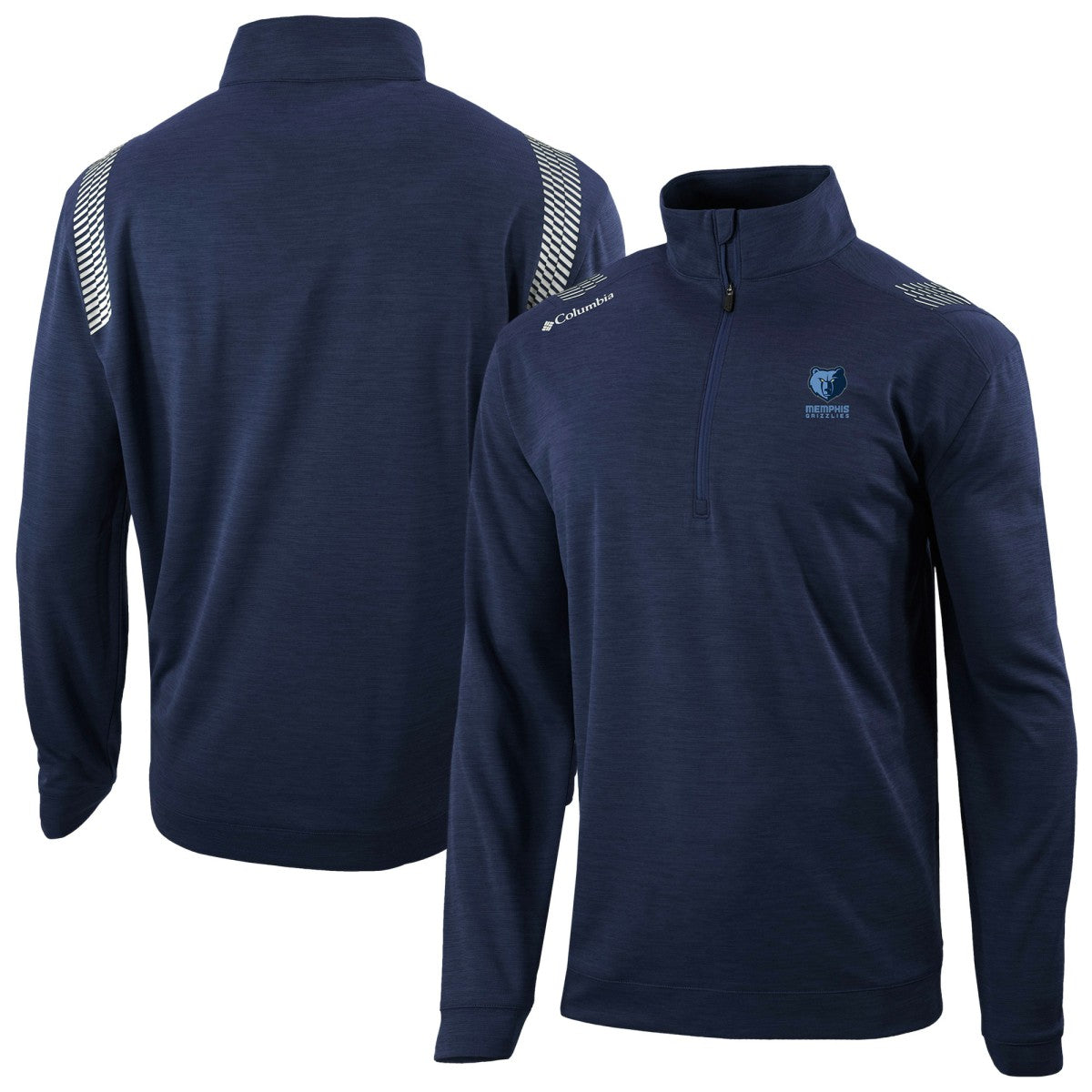 Memphis Grizzlies Oakland Downs Omni-Wick Quarter-Zip Top Navy - Columbia