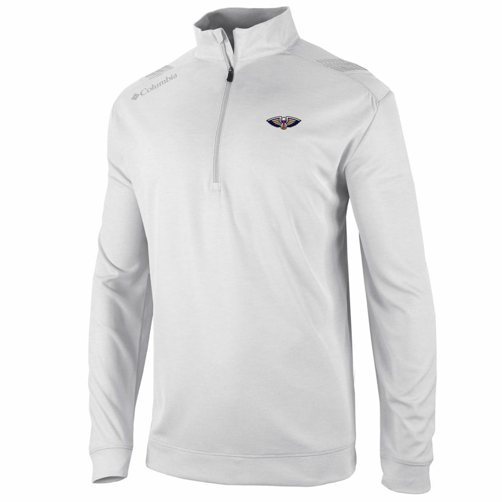 New Orleans Pelicans Oakland Downs Omni-Wick Quarter-Zip Top White - Columbia